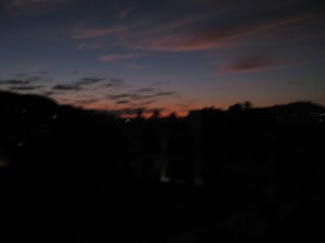 Sunrise fom the balcony