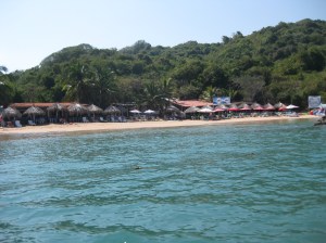 Ixtapa Island from the boat