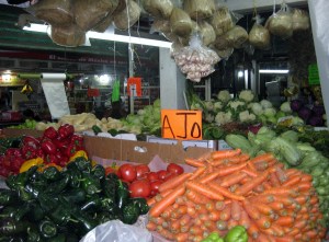 The mercado stall where we buy our Fruit & Veggies