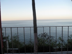 Looking out from our veranda