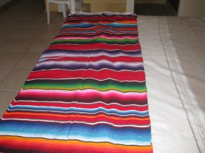 Serape for bed