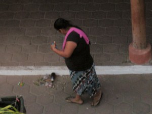 Street sweeper seen from my balcony