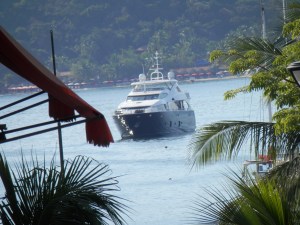 Yacht in Zihuatanejo Bay