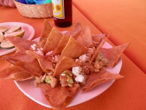 Chips with guacamole best part of lunch
