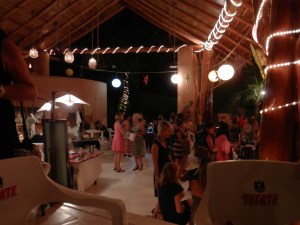 The terrace, well maybe half of  it