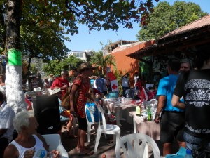crowd at Chili cook off.