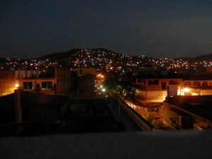 Zihuatanejo from the roof just before sunrise