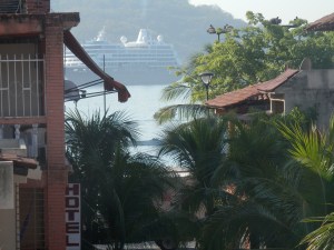  Cruise ship from our balcony