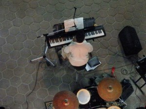 Opera singer below our balcony