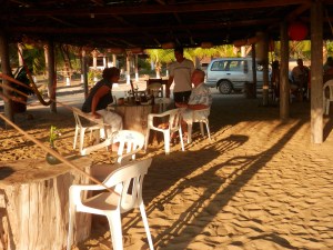 Chula Vida beach bar palapa