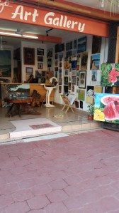 Art gallery across the street 