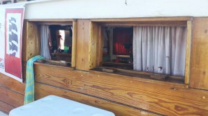 Exterior of cabin built with trees from near the Bear Creek store , Old Belfair Highway