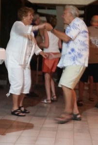 The Senor dancing with our friend Josephine while Jimmi played "Josephine"